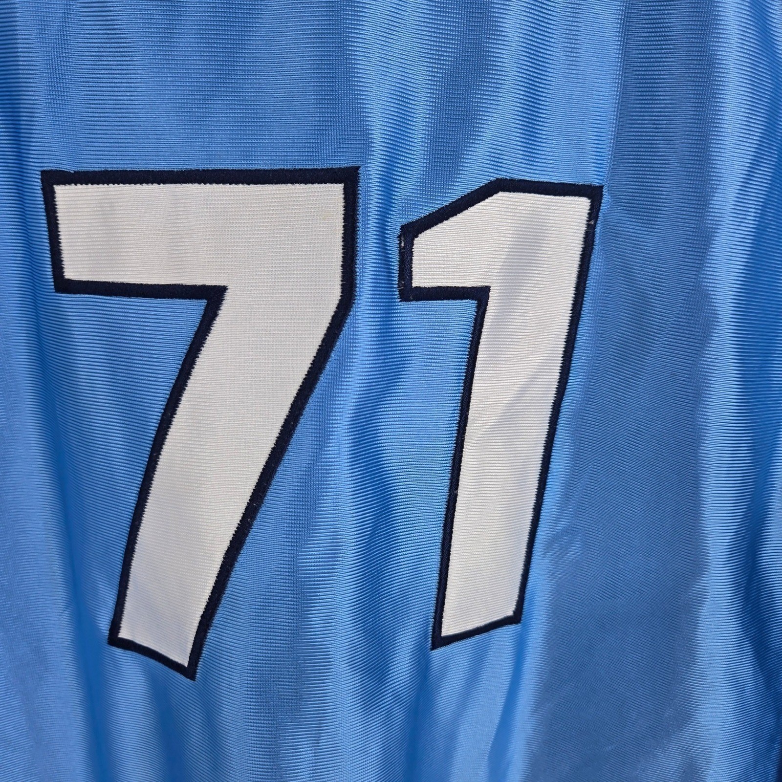 Starter Dazzle Basketball Jersey XL Carolina Blue Embroidered 71 Vintage 90s