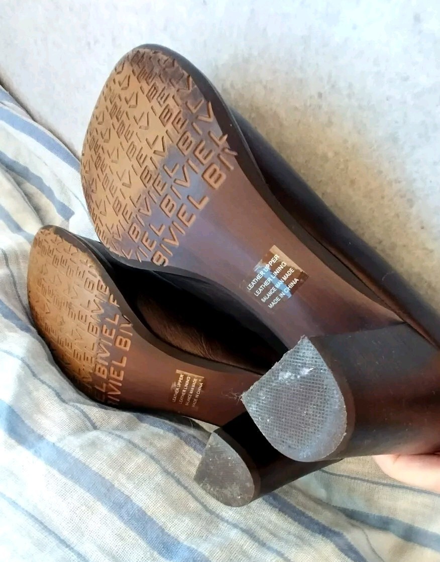Beautiful vintage leather brown women’s shoes by BIVIEL, Balance Man, size 41