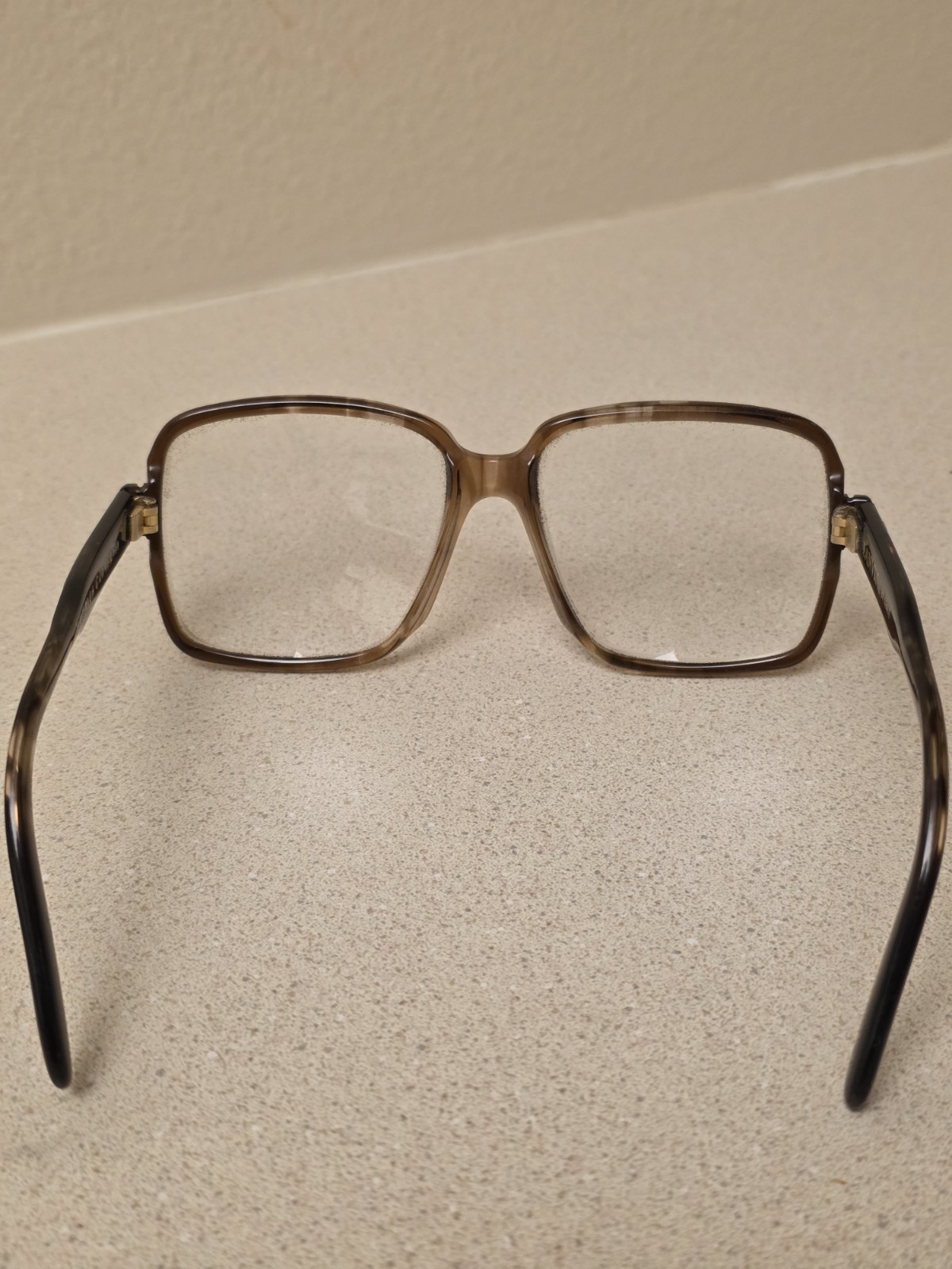 Lanvin By Kenco Vintage 70’s Senator C28 140mm Eyeglasses Brown France