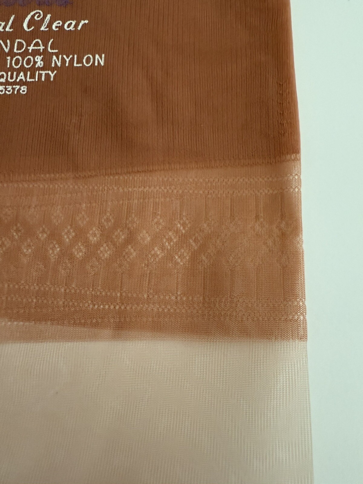 Alberts Crystal Clear Seamless Flat Knit Stockings With Sandal Foot 34 Inches