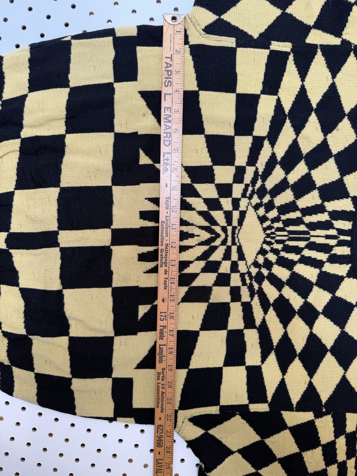 Vintage Versace Sweater 80s/90s Geometric Knit Wool Sz. L