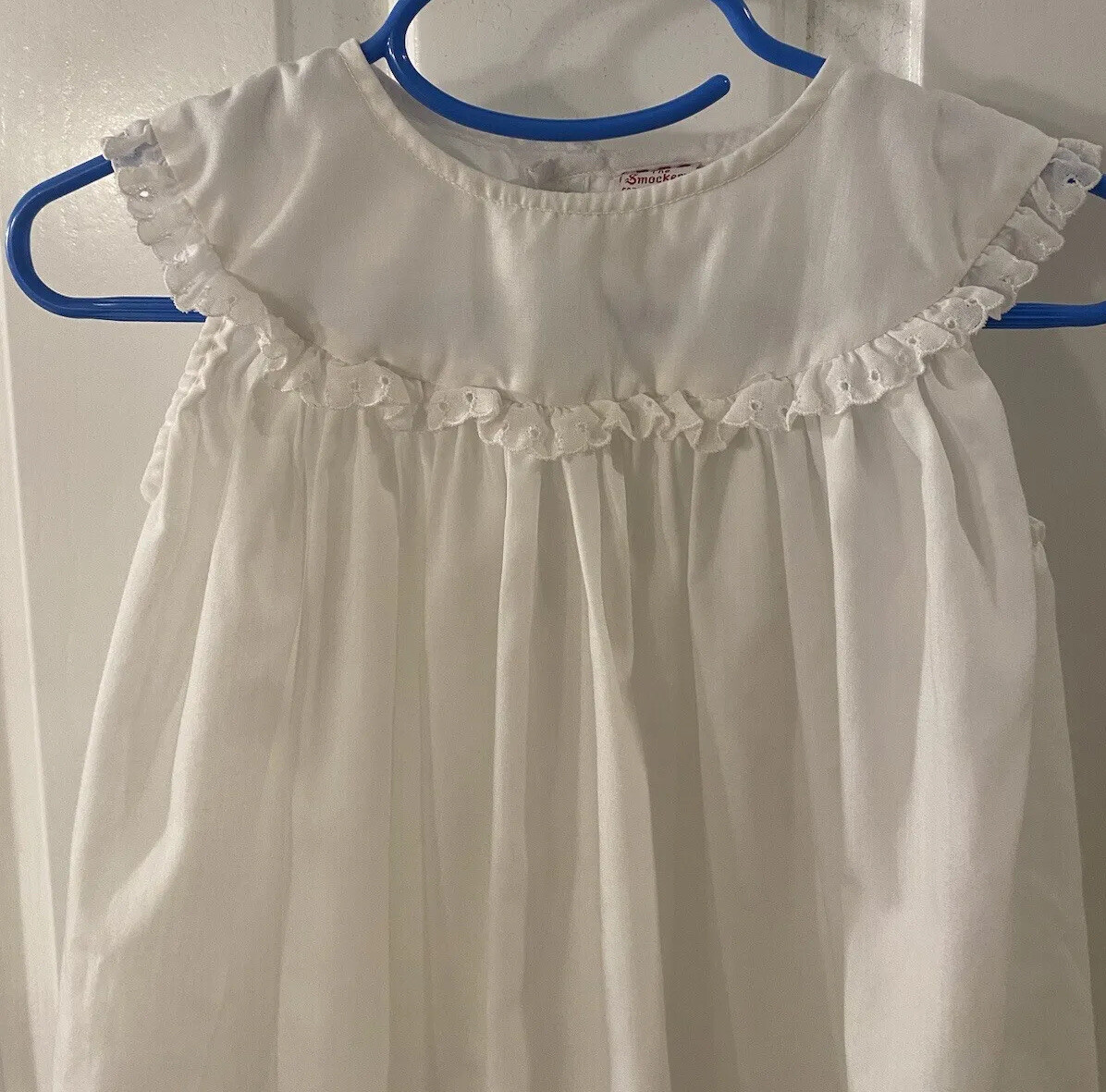 Vintage The Smockery Girl’s Size 4T White Polyester/Cotton dress