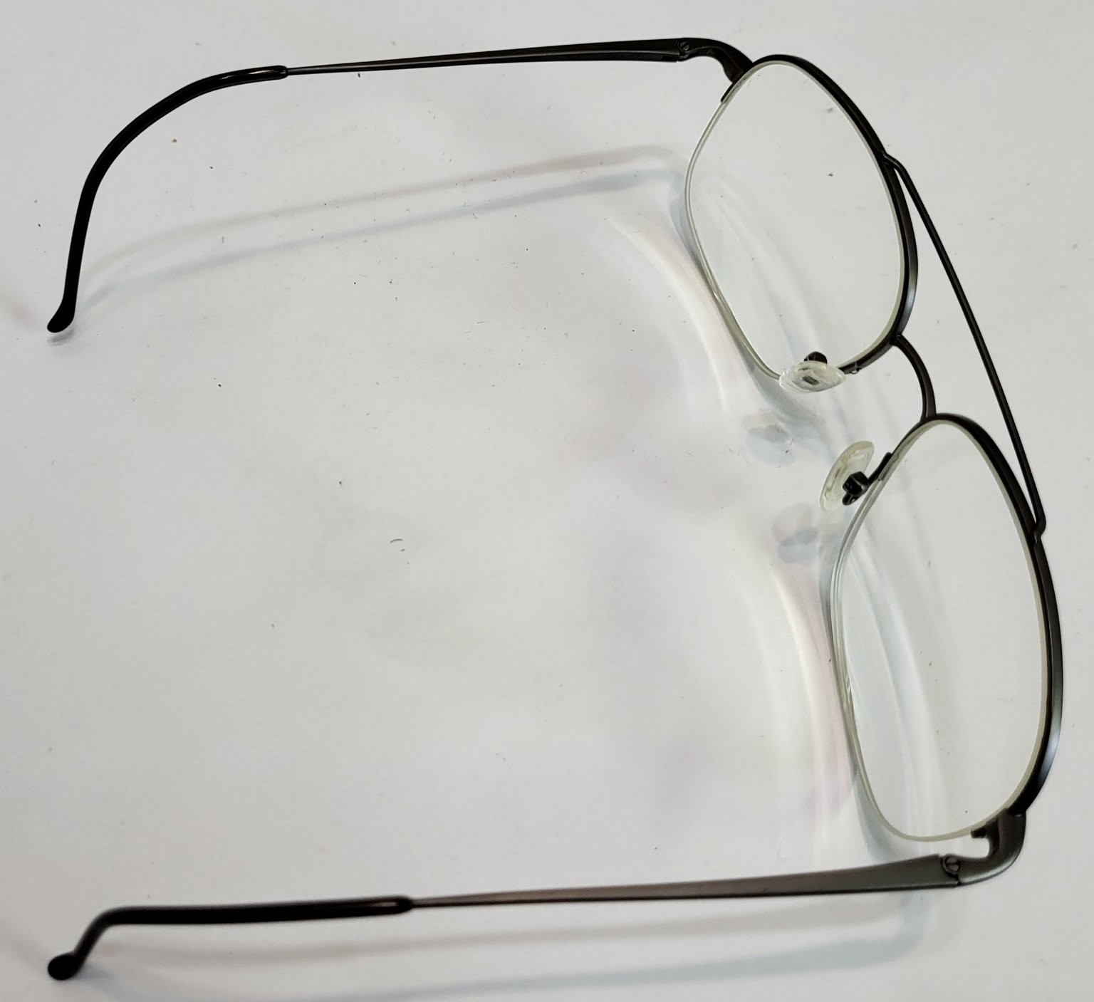 Mens Safilo Elasta Rimless Eyeglasses 59-17 0.5 Metal Frame ONLY Vintage