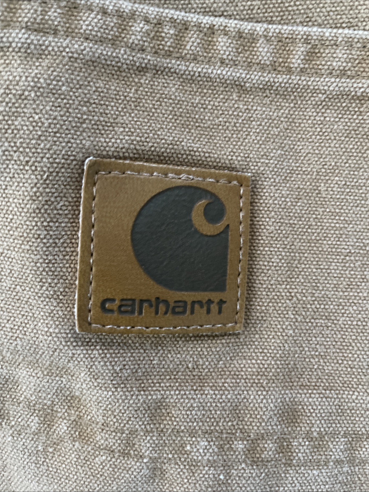 Vtg Carhartt B11 BRN Mens 40×30 Brown Carpenter Pants 100% Cotton 2000 Y2k Hole