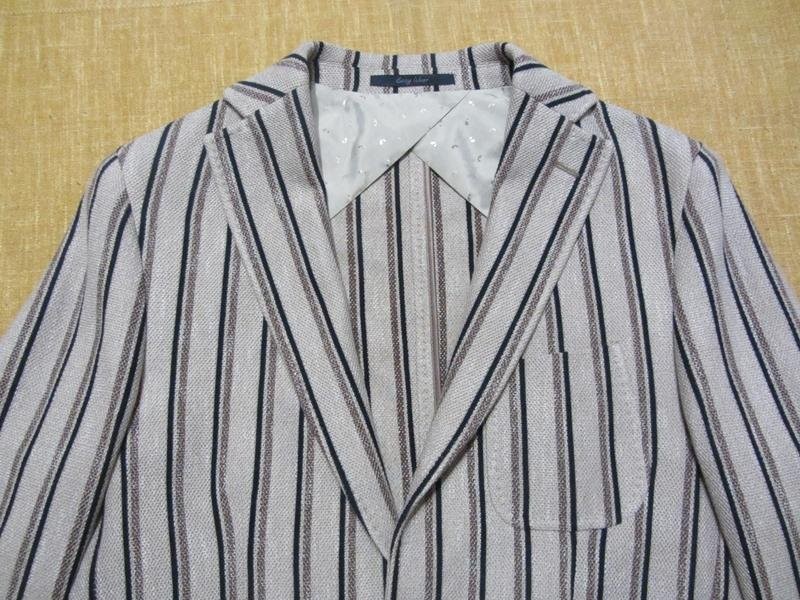 Men Paoloni blazer beige cotton 34 / XS / 42