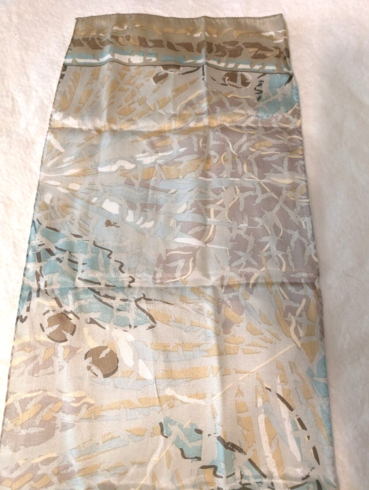 Vintage 1980’s Liz Claiborne Accessories 100% Silk Floral Scarf Made In Japan