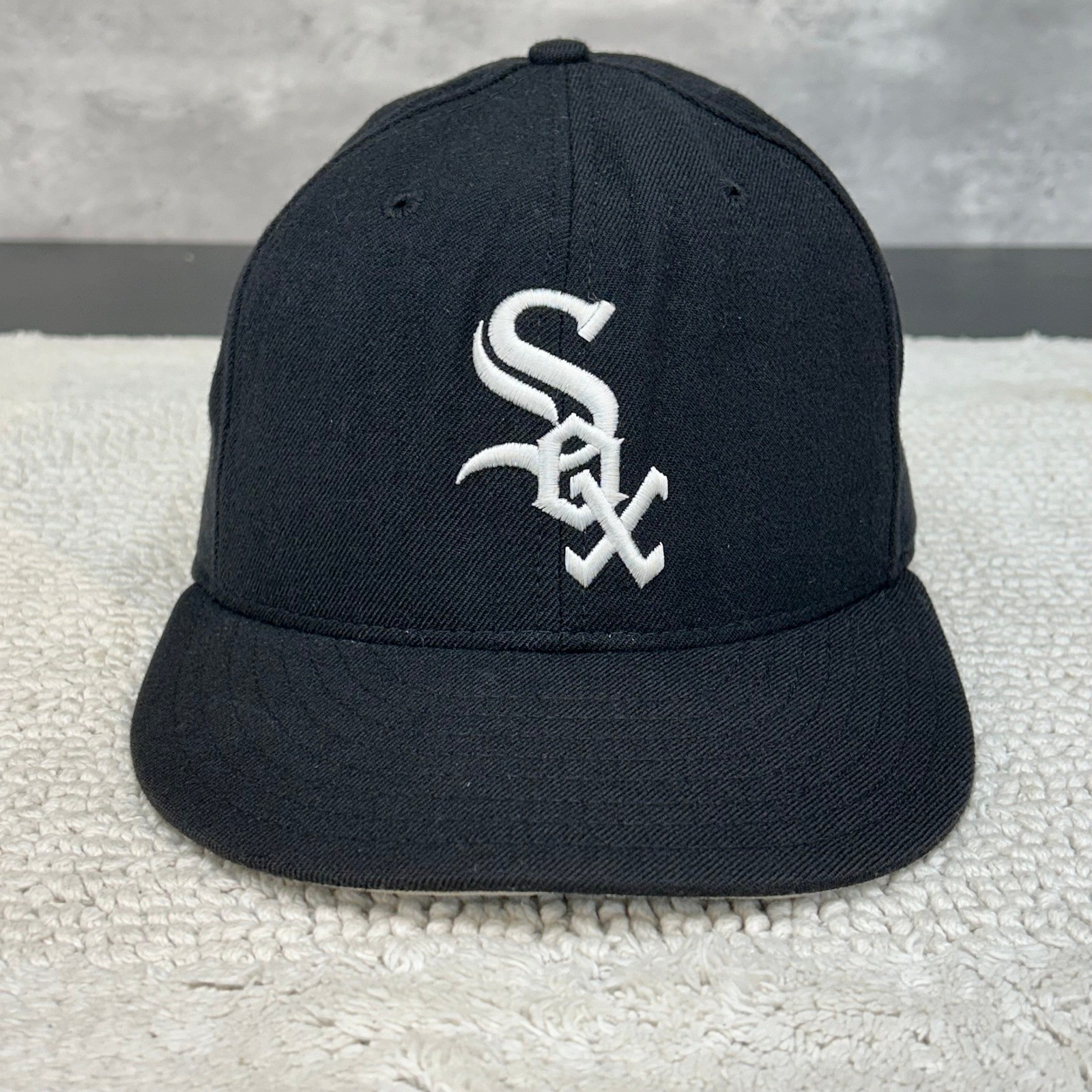 Vintage New Era Diamond Collection Chicago White Sox Fitted Hat 7 1/2 Wool USA