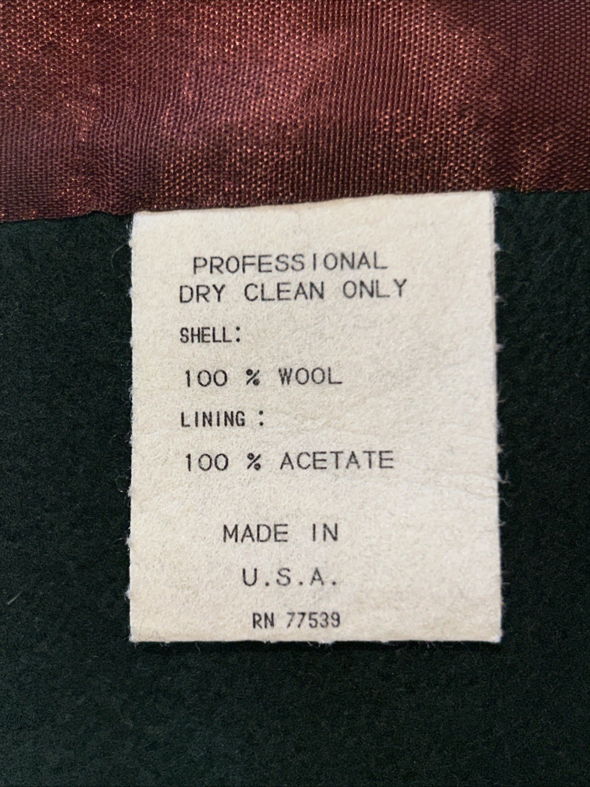 Stephanie Matthews Vintage Emerald Green Cape Coat 100% Wool Made in USA Sz XXL
