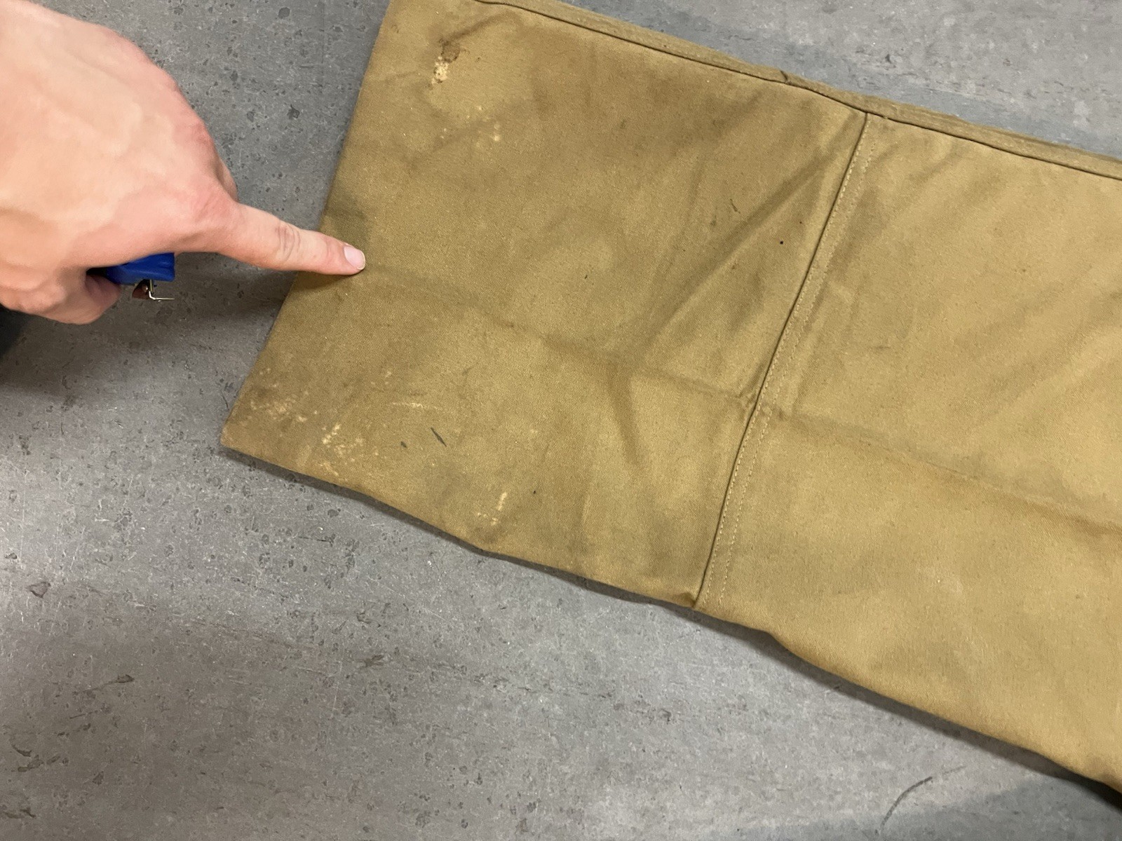 Filson 40’s / 50’s Vintage Tin Cloth Pants – Made in USA 35×28 Cropped Wide Leg