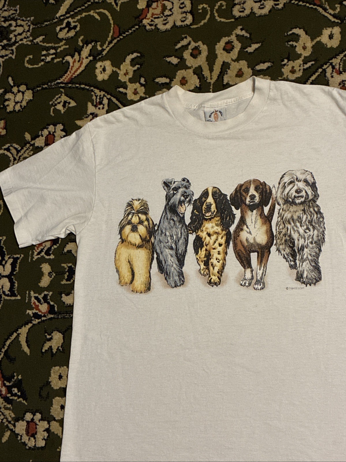 Vintage Dog Double Sided T Shirt Men’s L 90s Puppy K9