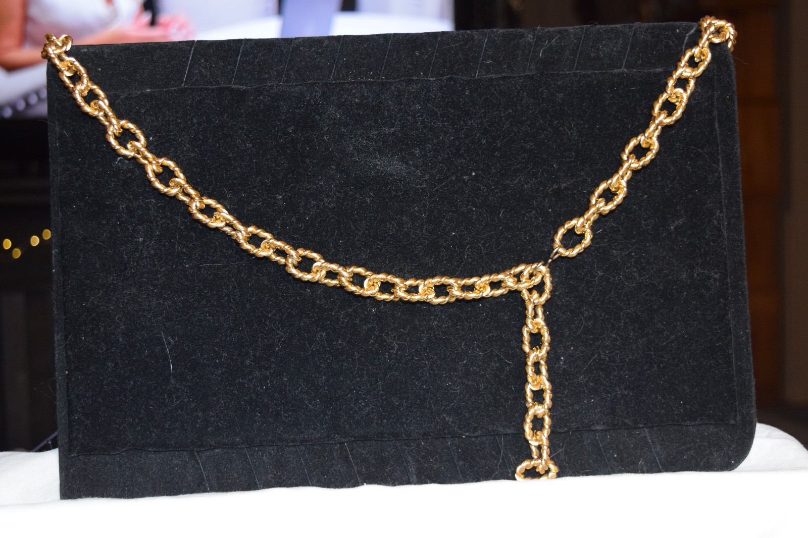 Vintage Gold tone Chain Belt, 41 inches