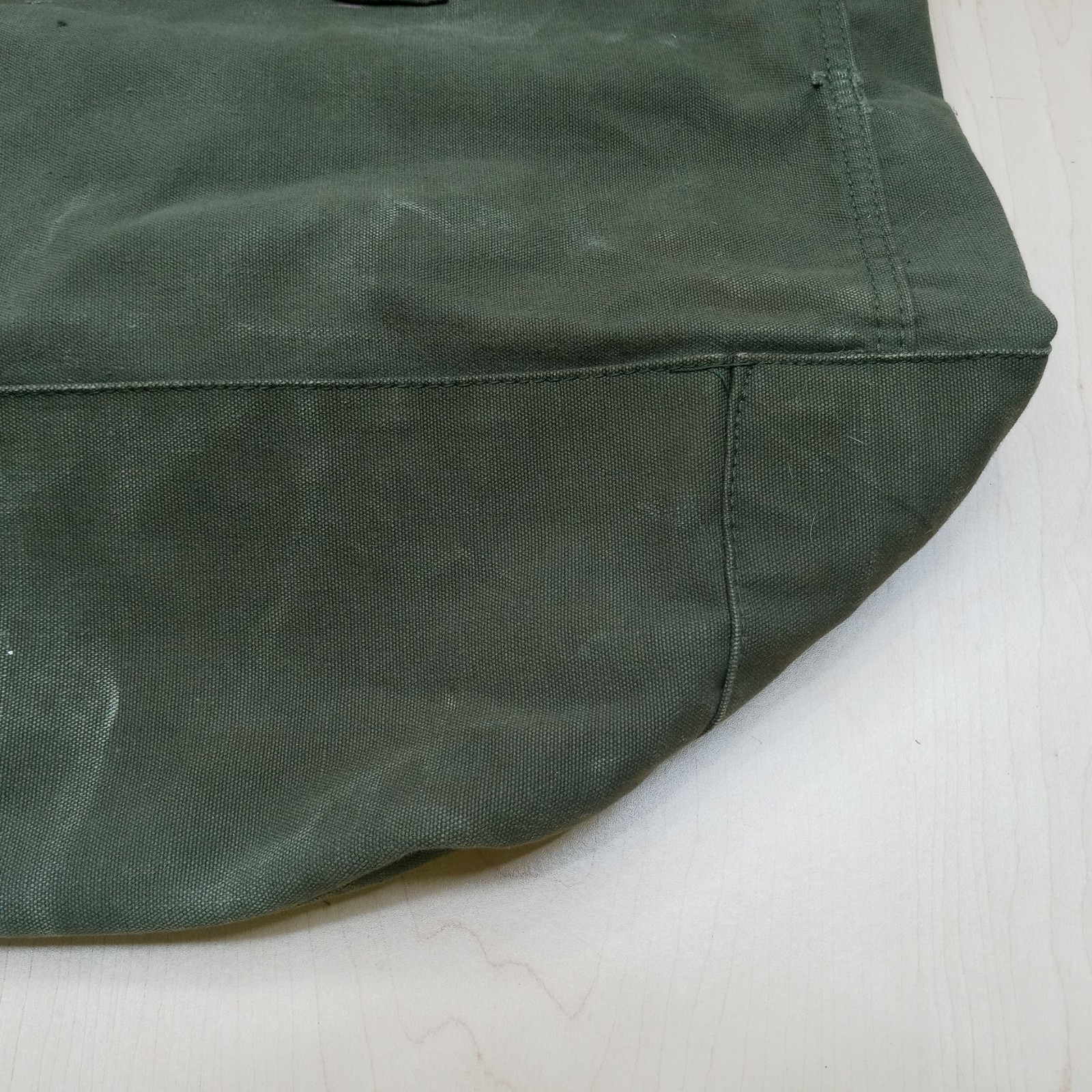 Vintage US Upcyled Duffle Bag Tote Coal Bag made with Retired US Military Duffle