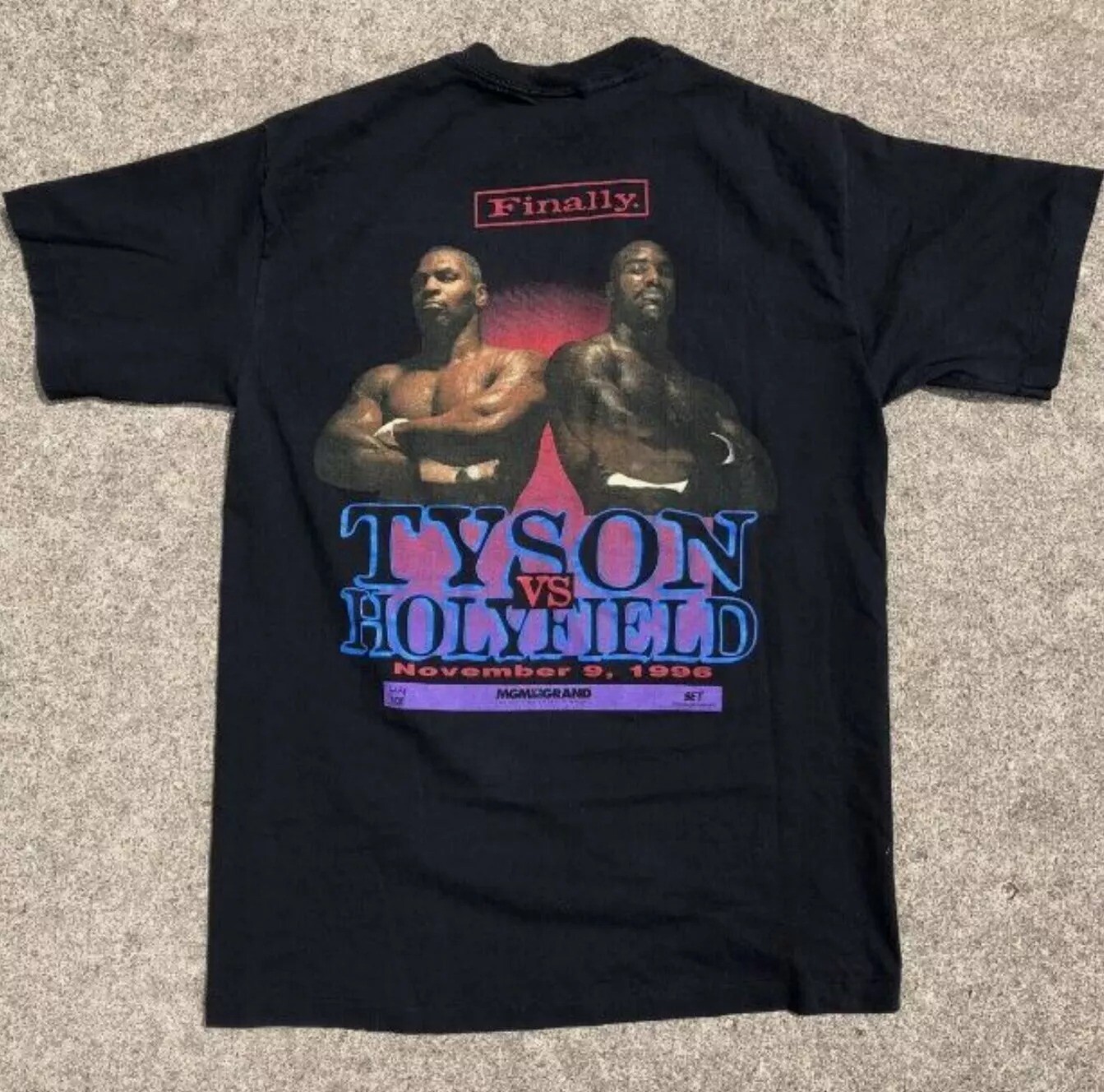 90s Mike Tyson vs Evander Holyfield Boxing T-shirt S-3XL Q3765