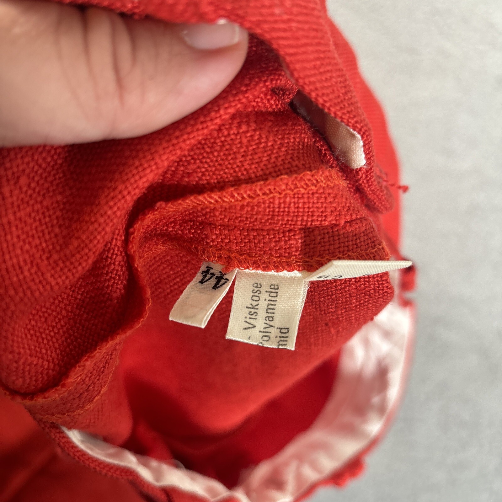 Vintage Lasserre Couture Sport Pants 70’s Red Viscose Wide Leg 28″ Waist