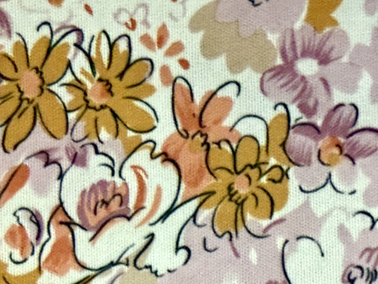 Vtg British Lady 1970s Floral Zip-Belted Sleeveless Retro Cottage Chic Day Dress
