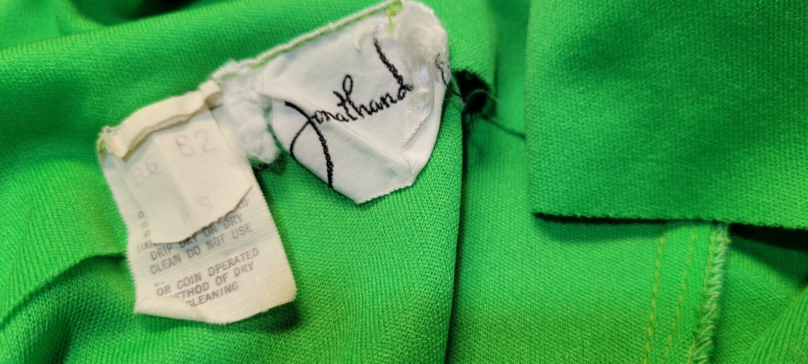 Vintage Jonathan Logan 60s/70s Green Fit & Flare Bow A-Line Maxi Midi Dress Sz 9