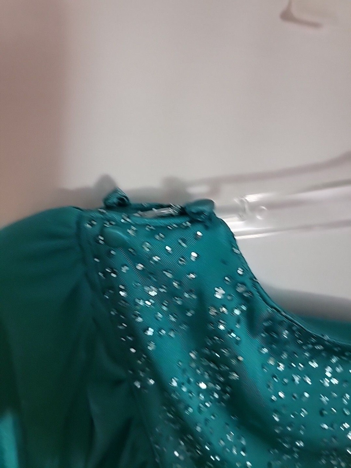 New Leaf by Samir Vintage Party Prom Formal Dress Size 11/12 Padded Shoulders