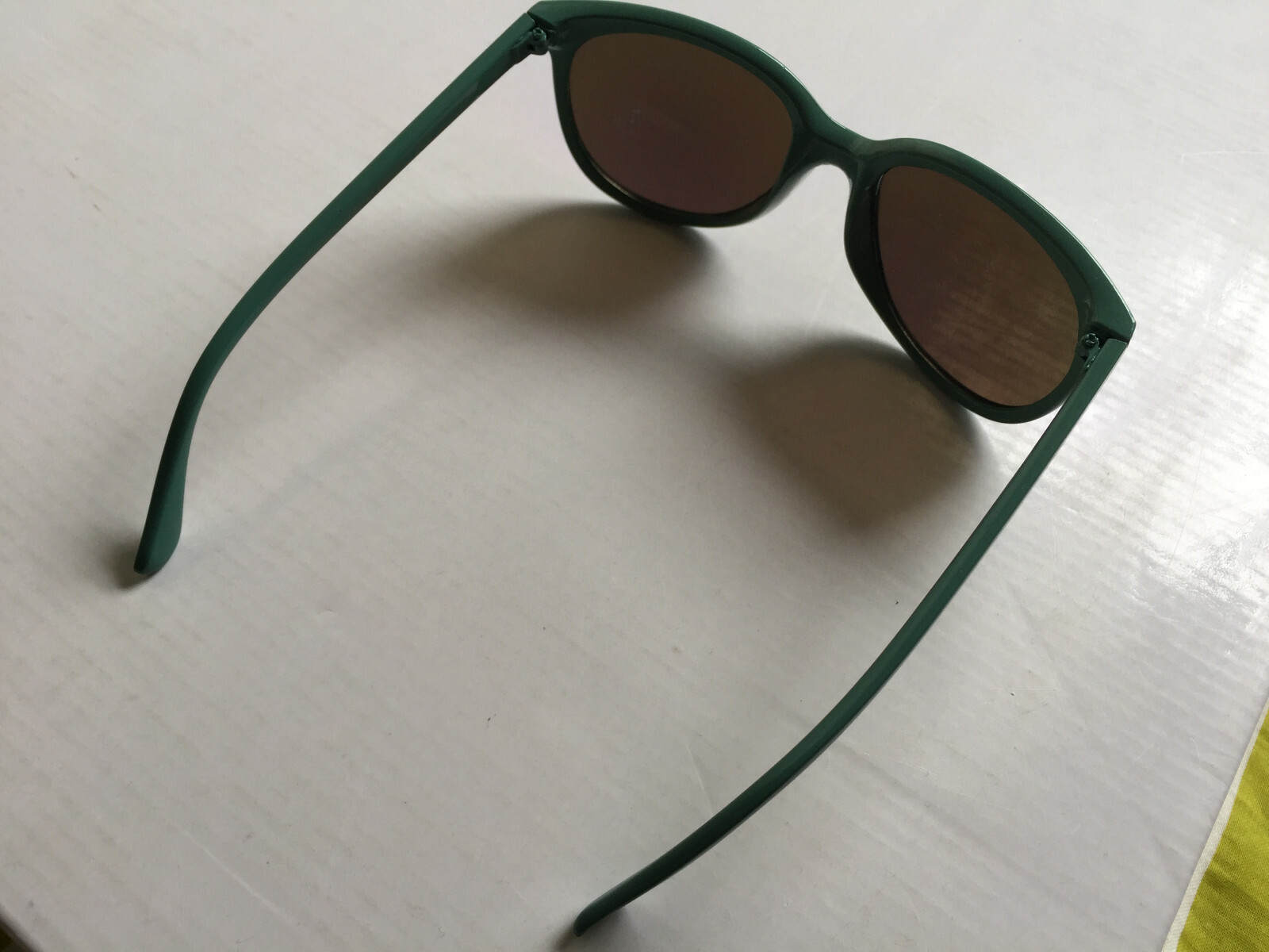 Mirror sunglasses mint green frame purple lens 100% UV protection