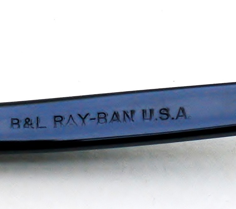 Vintage Bausch & Lomb B&L Ray Ban USA 60s Cat Eye 50mm Black frame Sunglasses