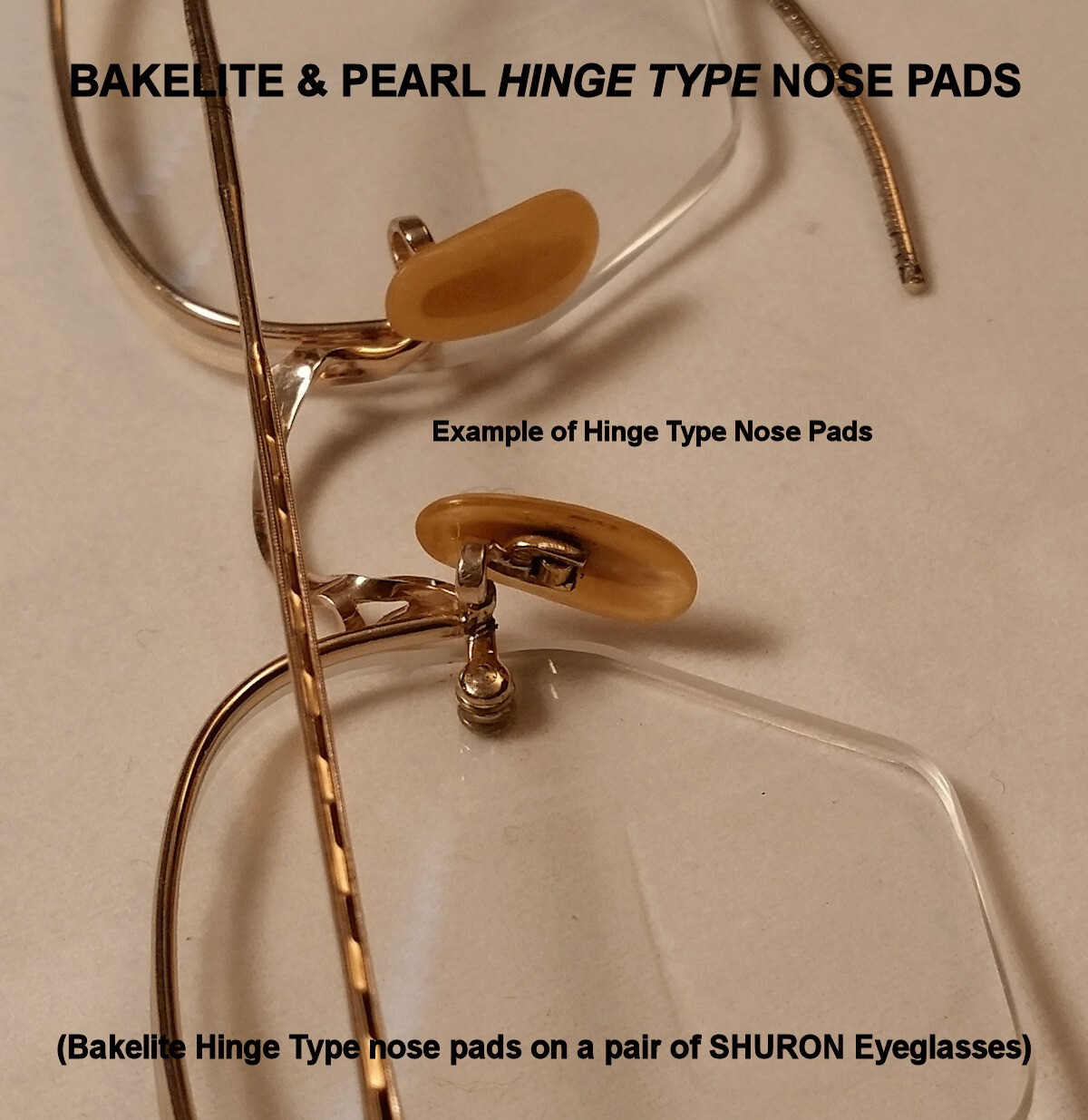 Antique SHURON Nose Pads