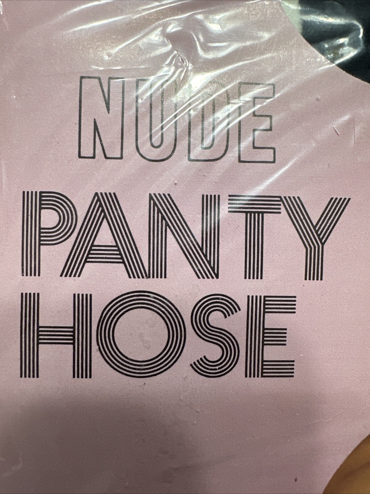 VTG 1960s Kmart NUDE Panty Hose Smooth-Sheer Waist To Toe NAVY BLUE S/M A Nylons