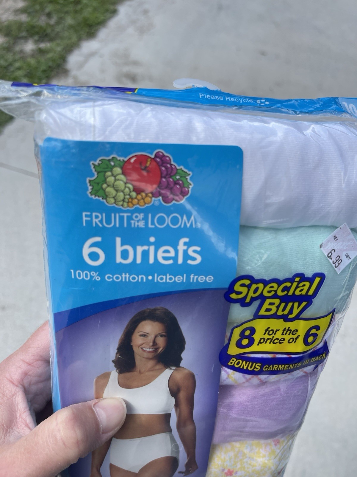 Vtg 2006 Fruit of the Loom 8 Cotton Briefs Size 10 (3X) New Sealed Multi Color