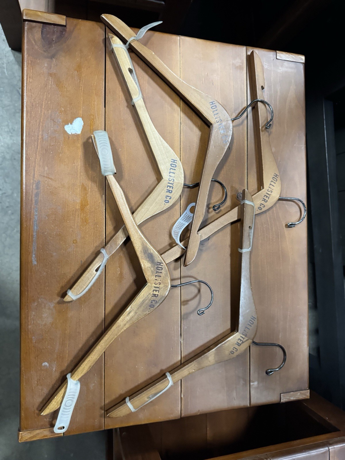 5 Vintage Hollister Rare Clothes Hangers Store Advertising