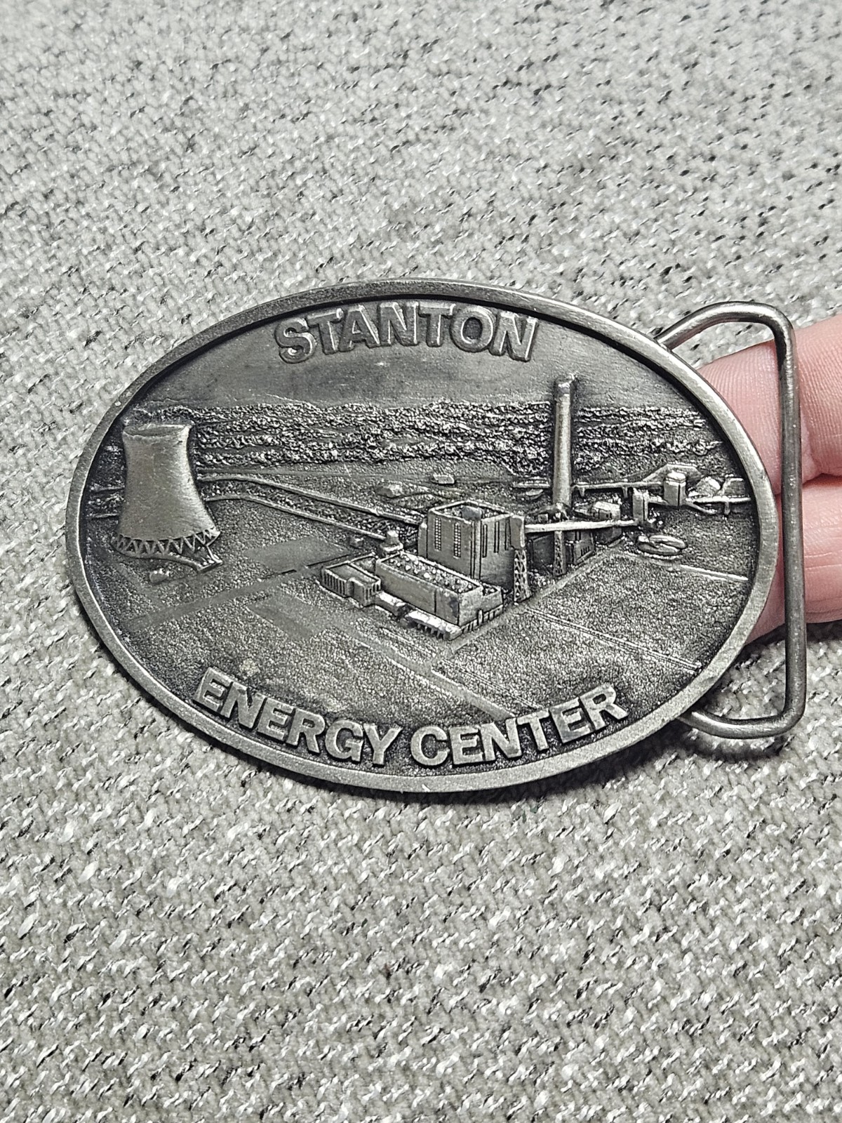 Vintage 1985 Stanton Energy Center Achievement Award Belt Buckle
