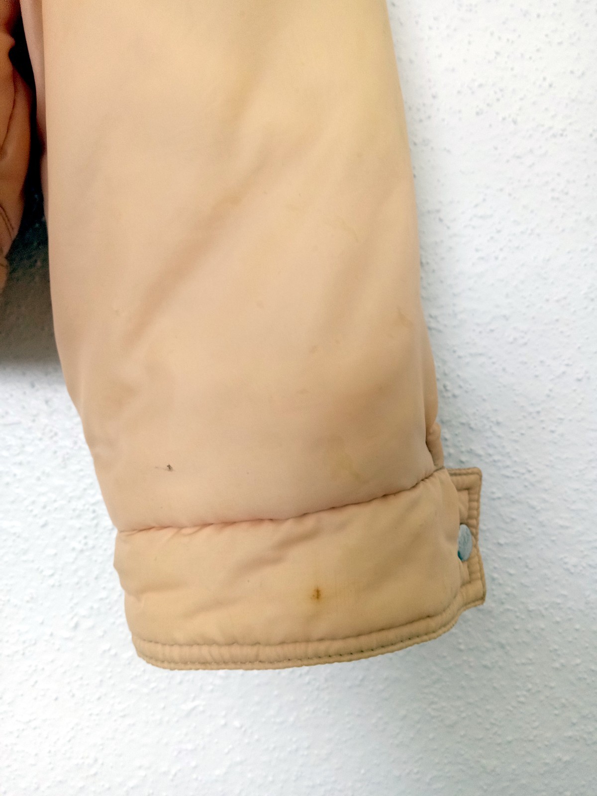 Vintage Sigallo Retro Waterproof Tan Ski Jacket Medium Nylon Insulated