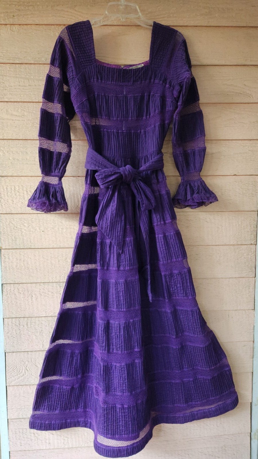 Vintage 70’s Mexican Wedding Fiesta Dress Gonzalo Bauer Girasol