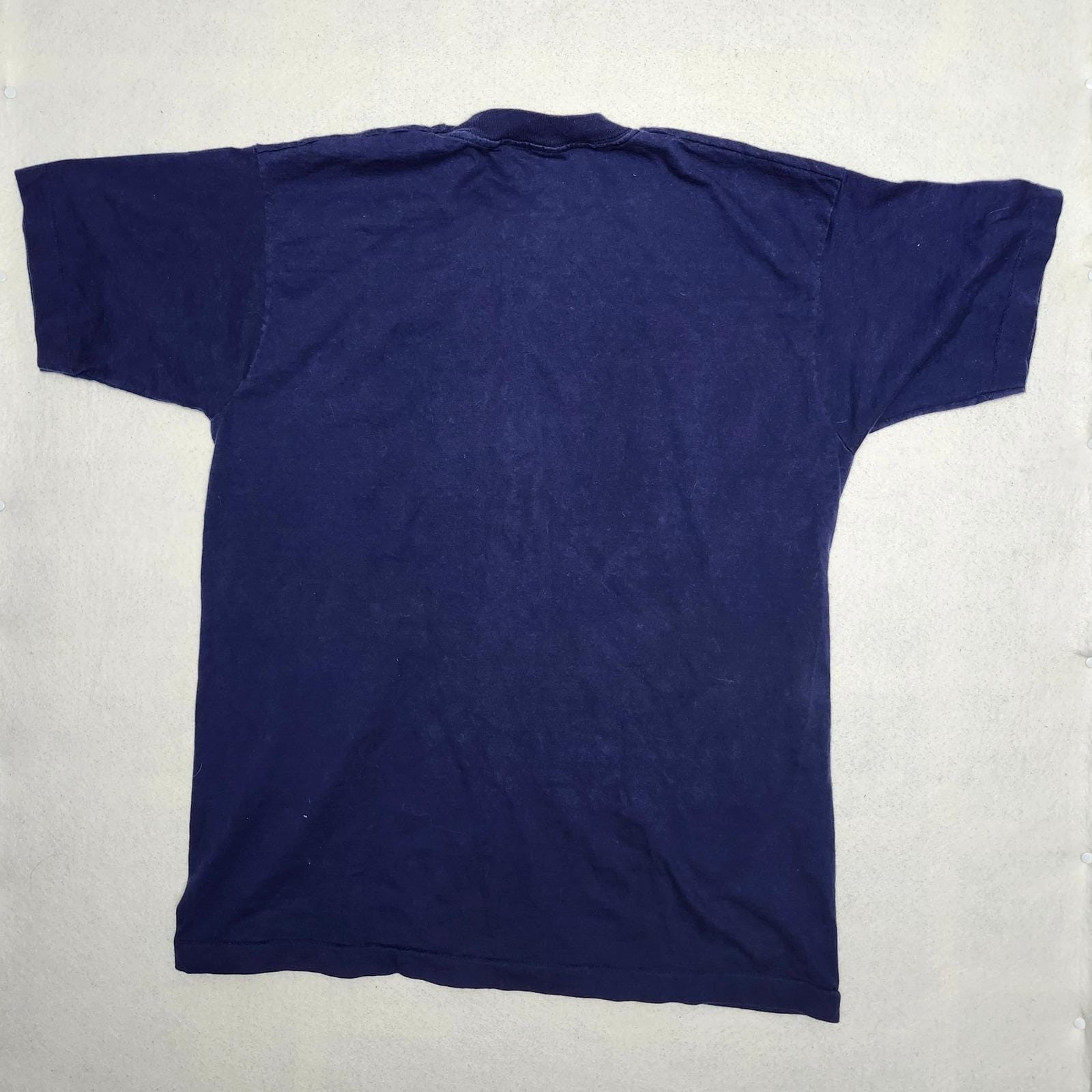 90s Chicago Fire Department Single Stitch T Shirt USA Navy Blue Mens XL Vintage