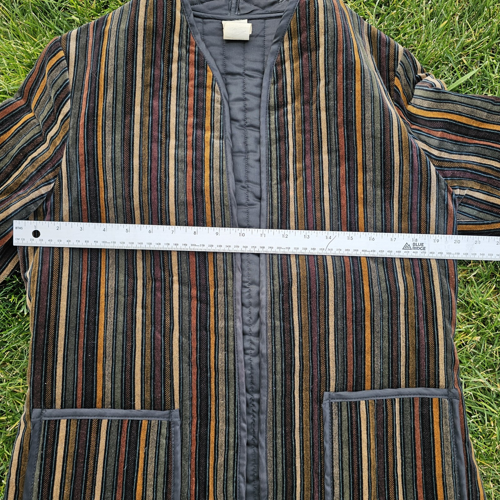 Vintage Striped Velveteen Jacket Possibly gallery Brand RN-25141 Size MEDIUM M