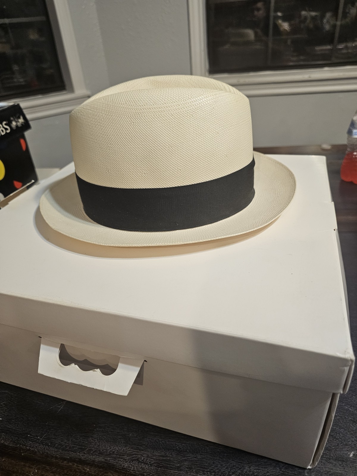 Vintage Dobbs Fifth Avenue New York Hat. Genuine Shantung Panama