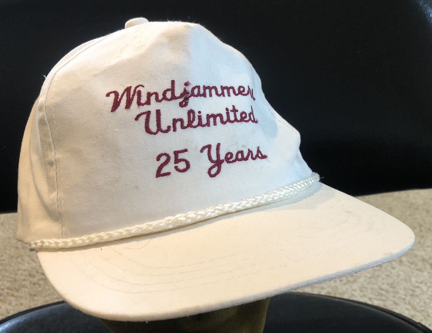 Windjammers Unlimited 25 Years Embroidered Hat StrapBack Cap Made in Korea vtg