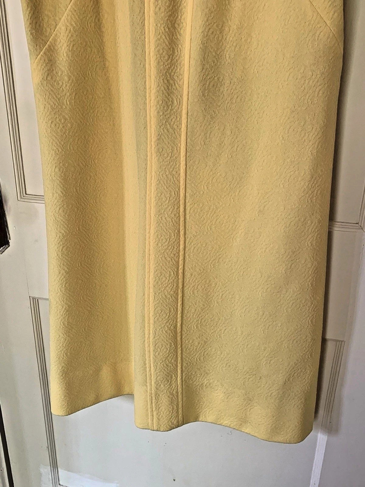 VTG 70’s Handmade Maxi/Midi Dress Women’s Sz M? – Mustard Yellow Collared