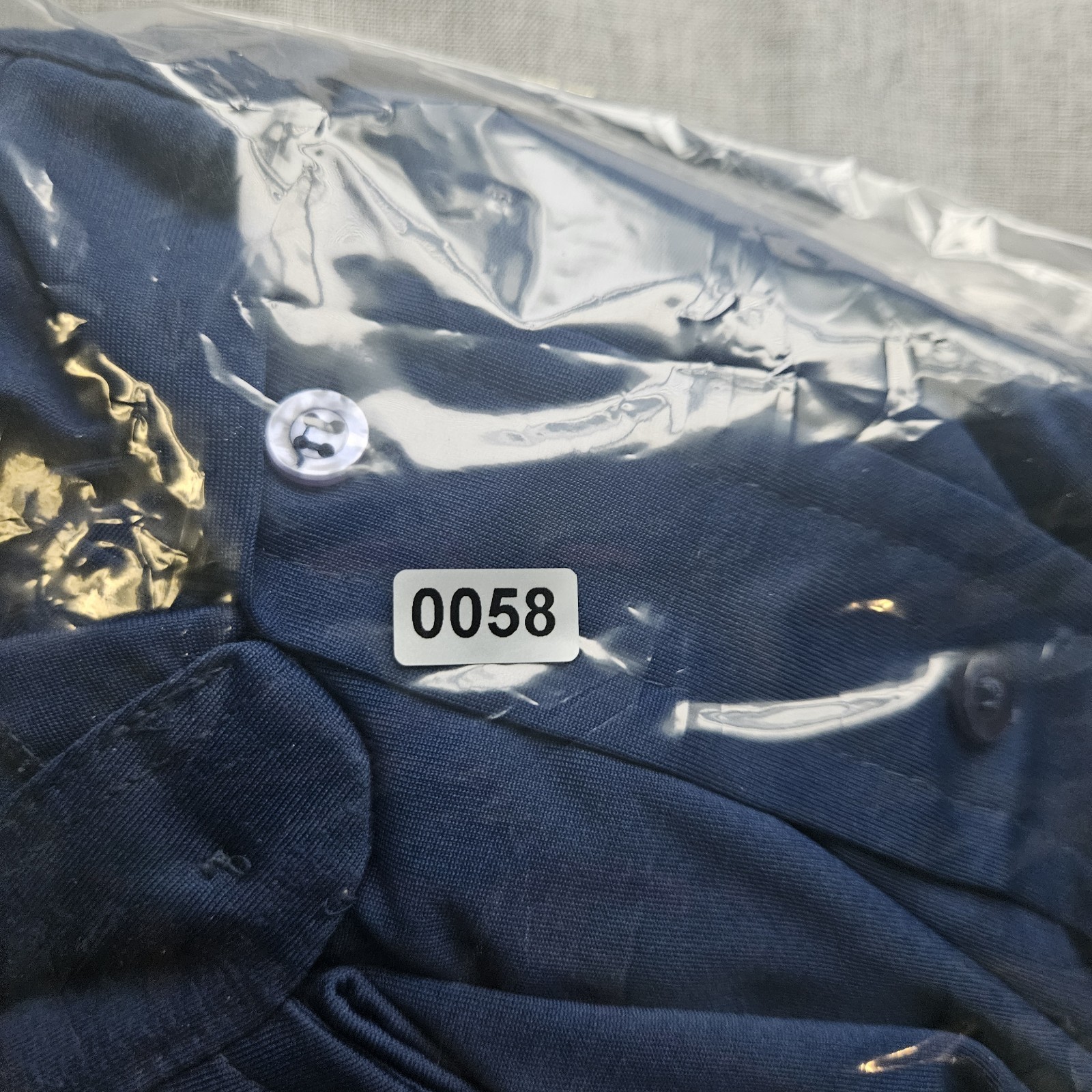 Vintage Montgomery Ward Mens 16 32/33 Blue Polyester Disco Dress Shirt 70s…