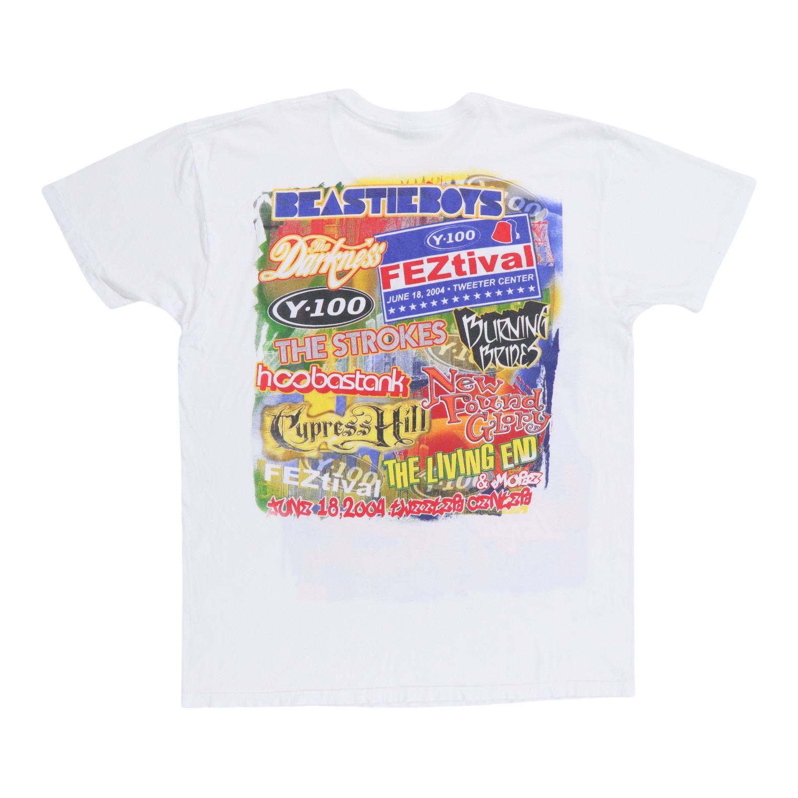 Vintage 2004 Y100 Feztival Concert Shirt Size: Large