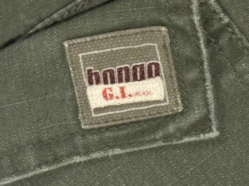 Bongo G.I Jean Y2K VTG 90’s Flare Leg Canvas Cargo Pants Drab Green Size 3