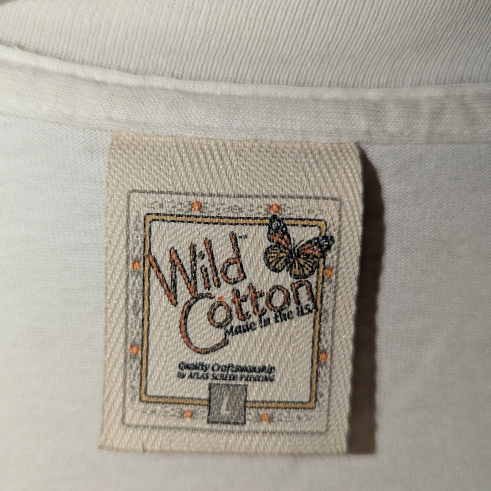 Vtg 1990s wild cotton “the herb garden” t shirt nature flower outdoor large