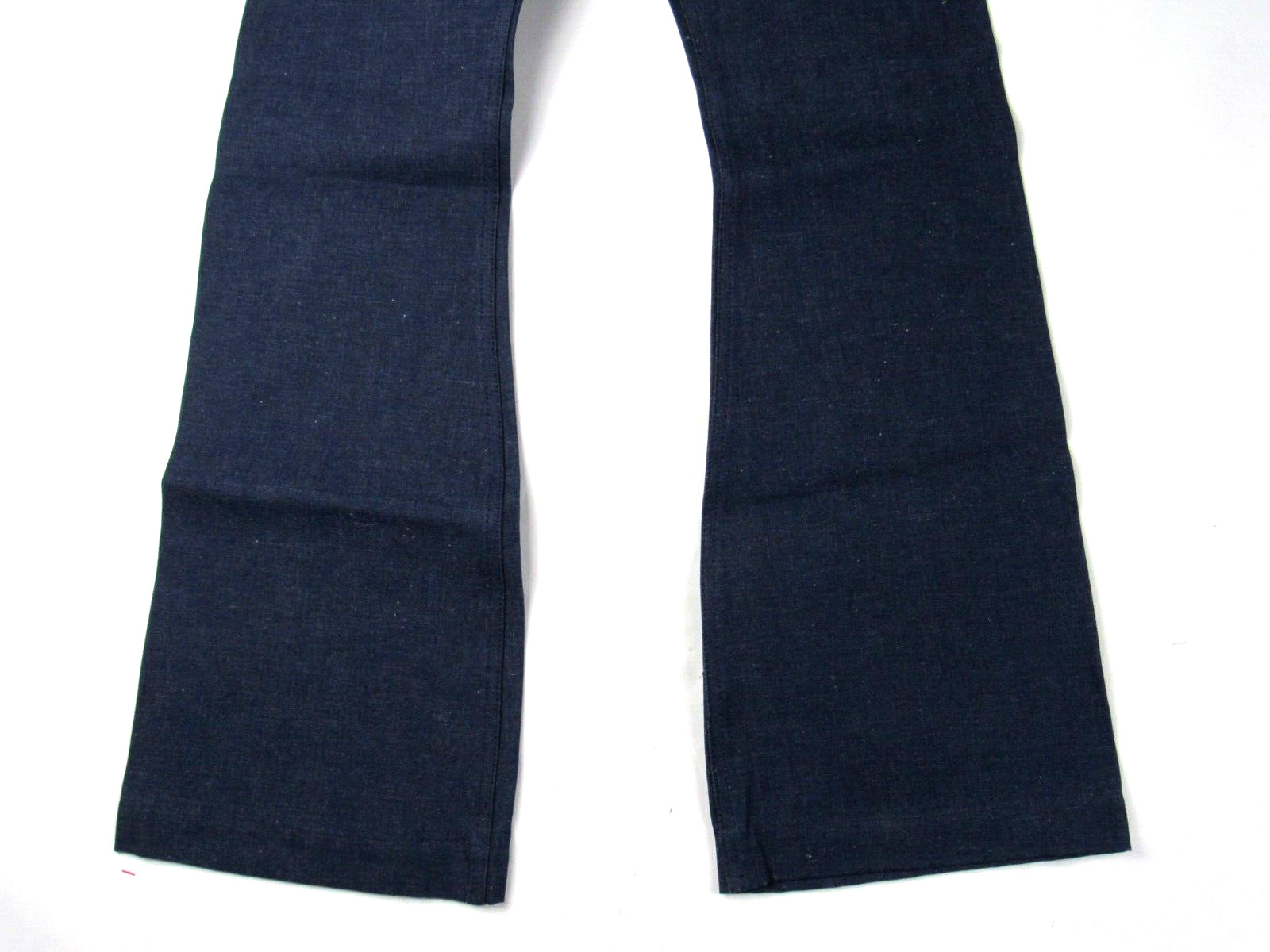 Vtg NOS 1970s Swaby’s Selvedge Bell Bottom Jeans Raw Denim High Waist 22.5 x 32