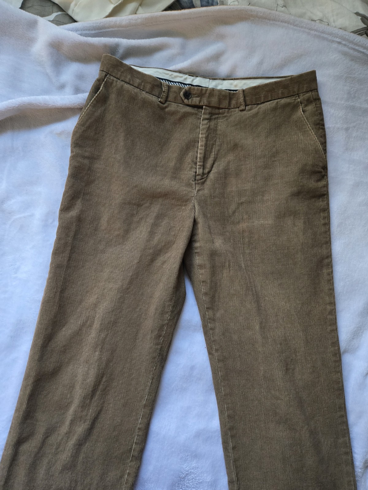 Mens Vintage Ralph Lauren Cordorouy Pants Brown/Mocha Colored Size 34 × 34