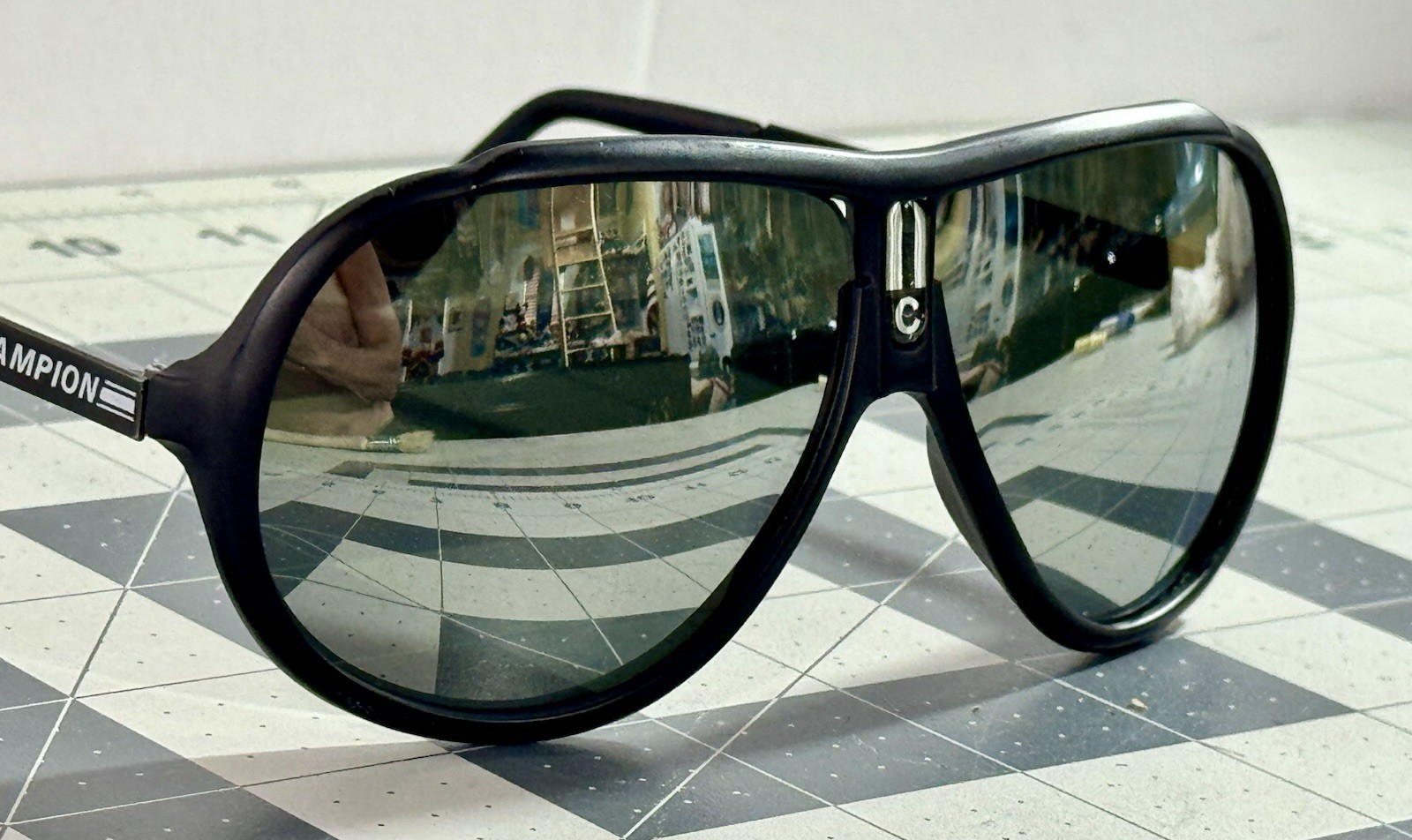 Vintage 1980’s CHAMPION Aviator Sunglasses 100% UV IFR- Read Description