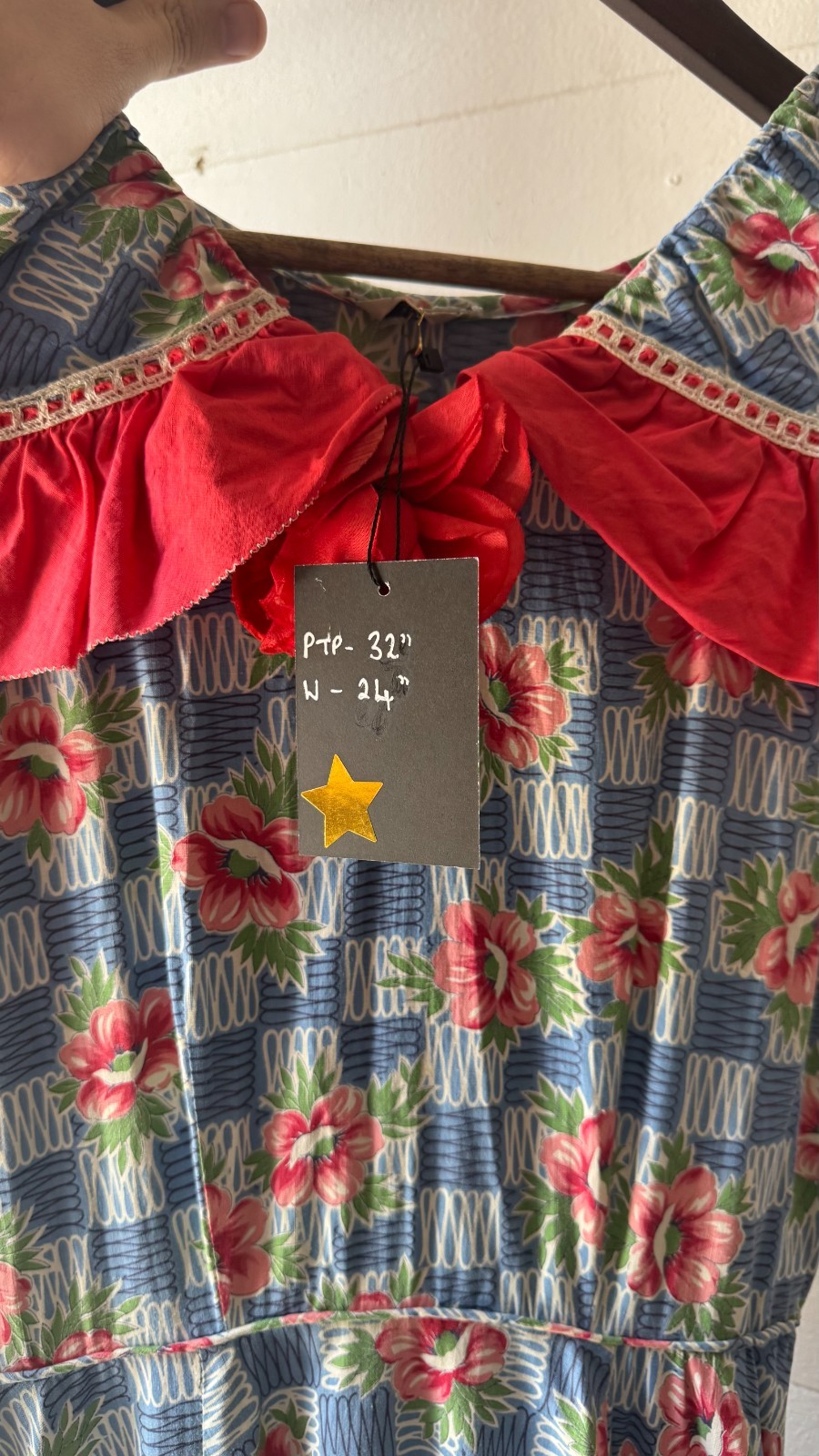 Vintage 1940’s Donnell’s of Denver floral prairie western dress XS/S