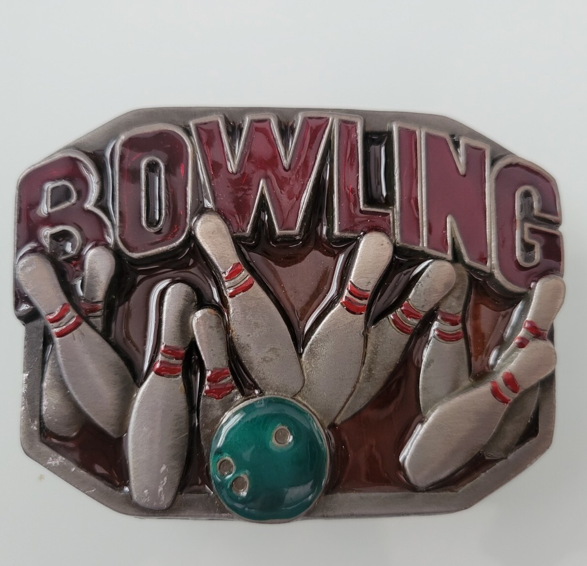 Vintage Bowling Belt Buckle BA-229 By Buckles of America Masterpiece Collection
