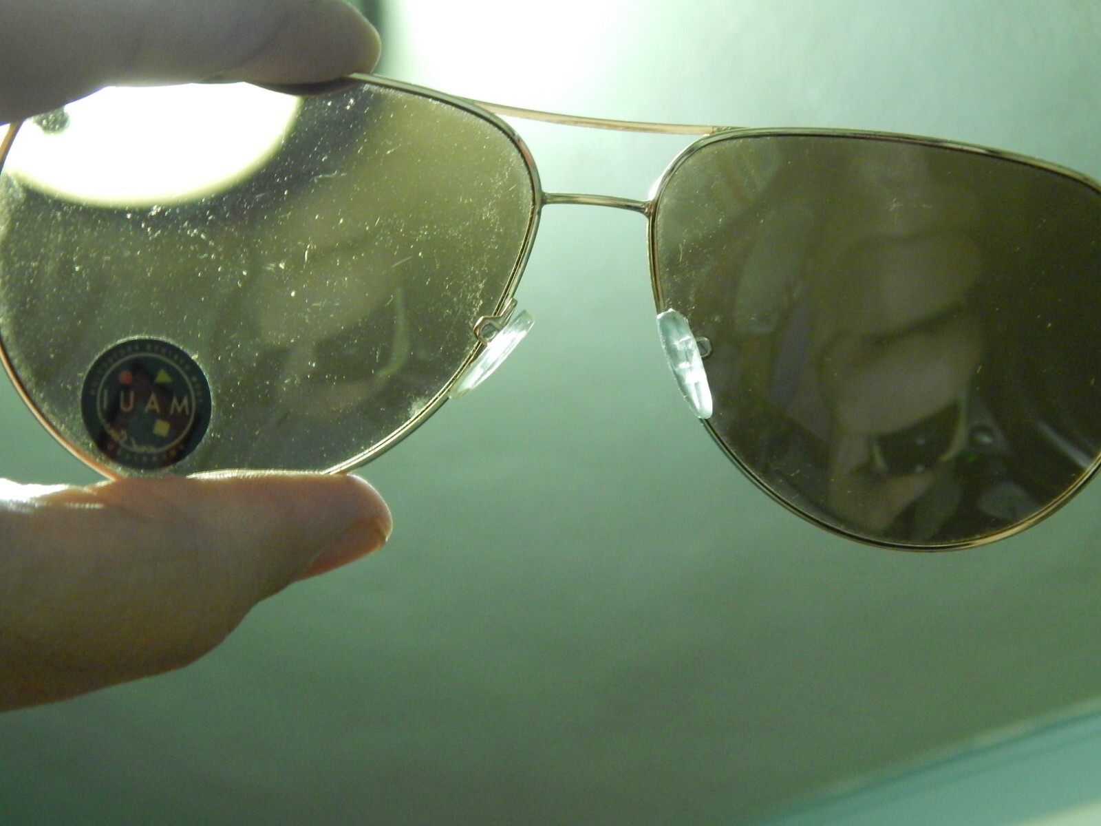 Maui and Sons 100% UV Protection Polarized Aviator Sunglasses Vtg Shades 😎