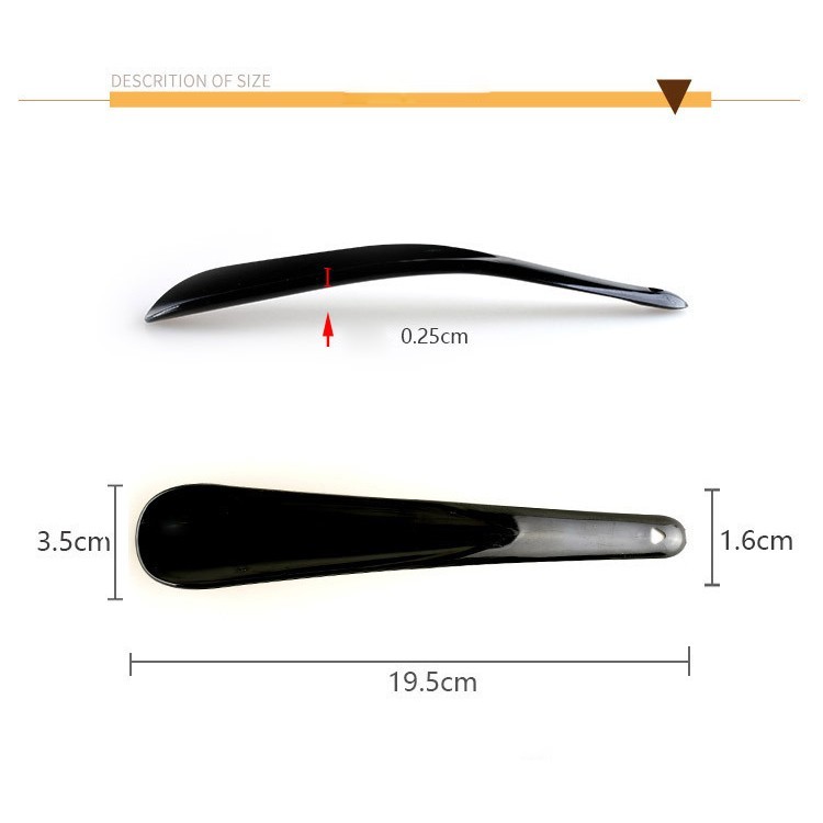 Portable Plastic Shoehorn Travel Shoe Horn Helper for Men Women Kids Seniors