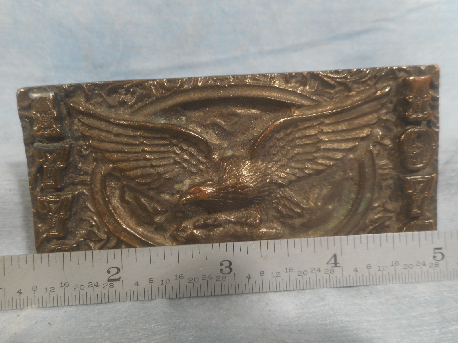 Vintage “1776 EAGLE 1976” Belt Buckle 70s Adezy Denver USA