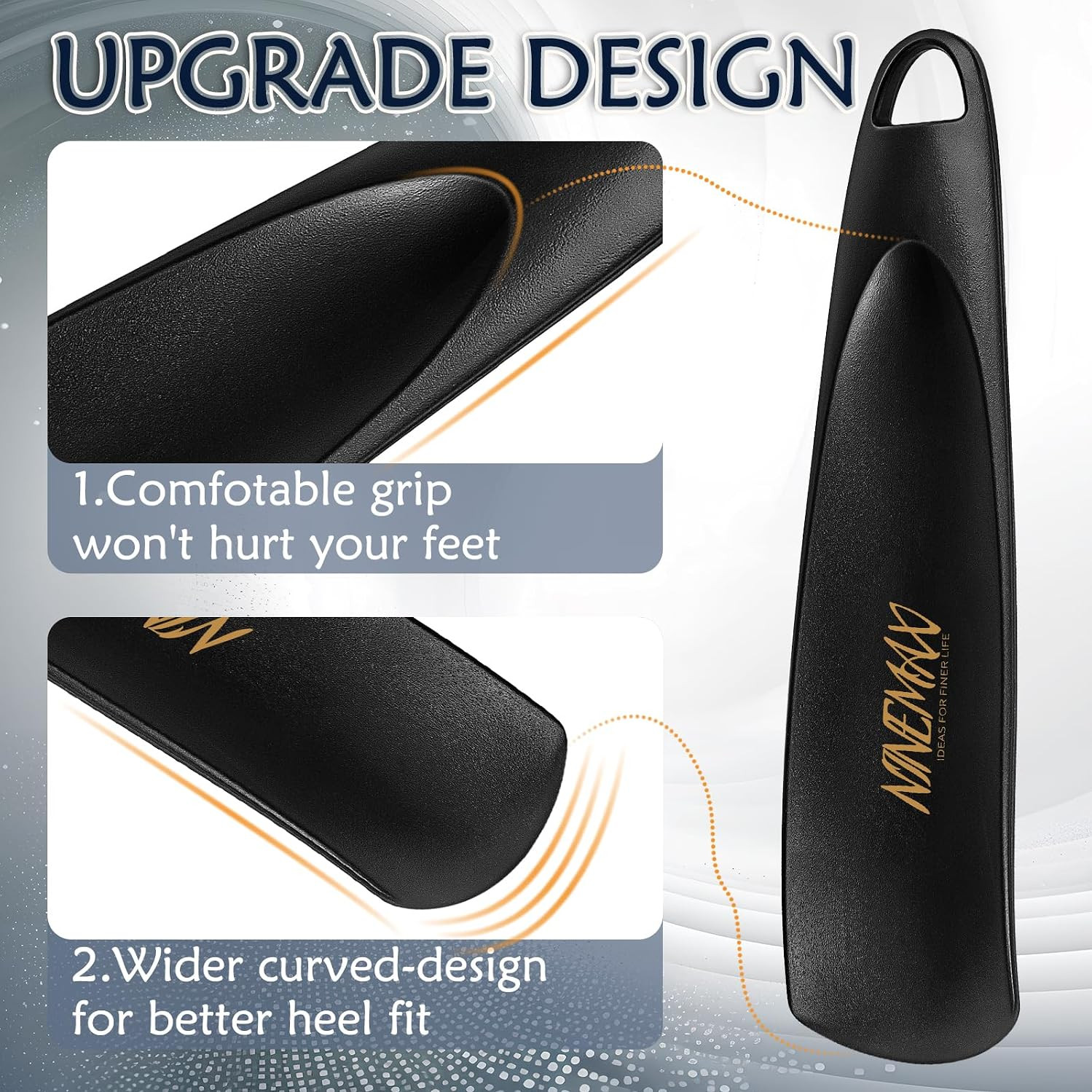 Plastic Shoe Horn 7.5 Inch, Travel Shoehorn Small Short Portable for Men Women