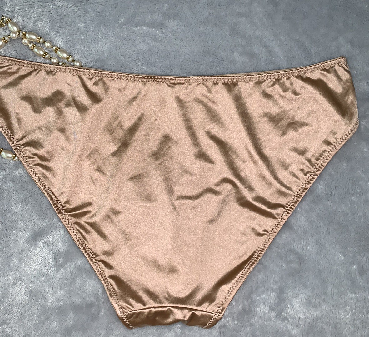 NEW Glossy Secret Stretch Satin XL 8 Hi Cut Bikini Panties SILKY!! 2nd Skin