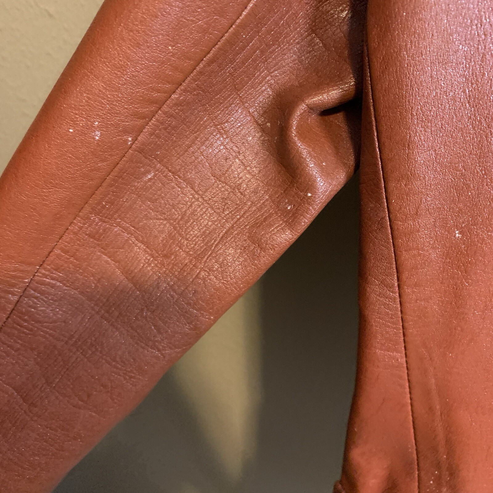 VTG Rue Royale By Nino Cerruti Mens Leather Jacket 44R Rust/Brown 70s Bob Dylan